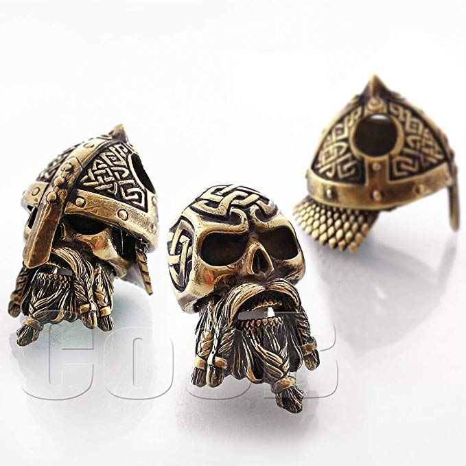 CooB EDC Bronze Paracord Bead Beads Charm PREDATOR for Bracelet Lanyard KeyChain