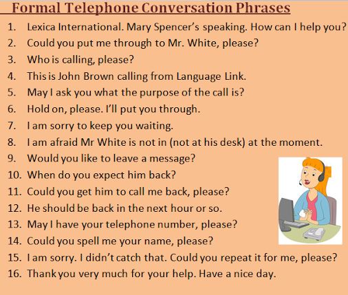 telephone conversation