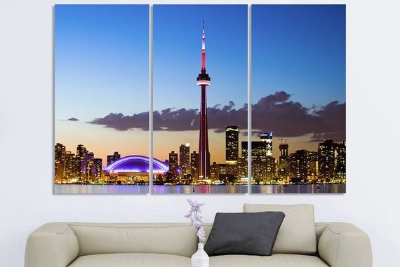 Toronto City Canada Art Photo Skyline Art Toronto Photo Skyline
