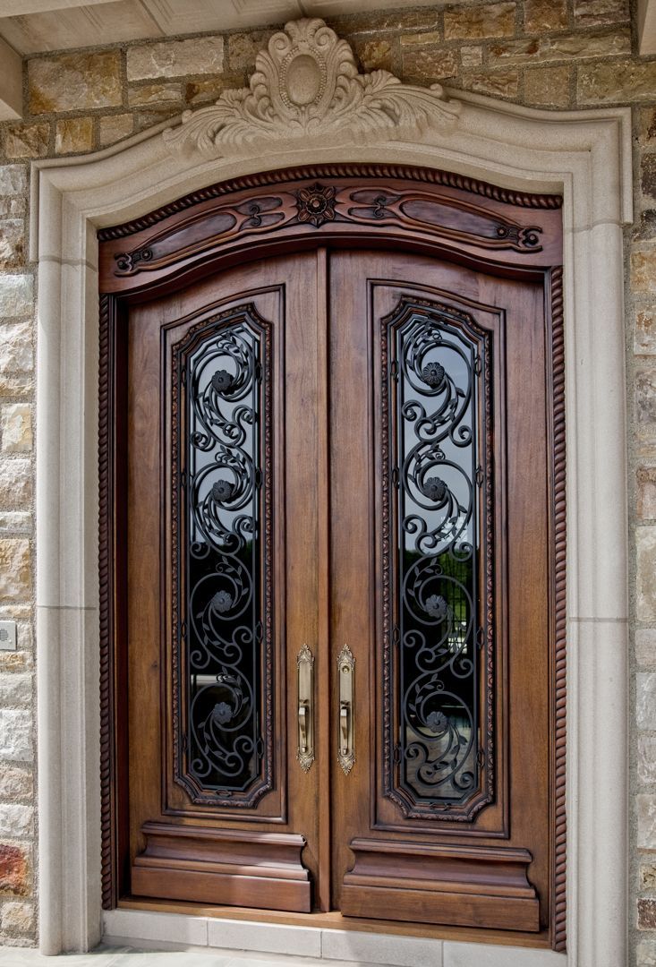 Showcase The Chateau Custom Luxury Mansion Entrance Door Design Front Door Design Wooden