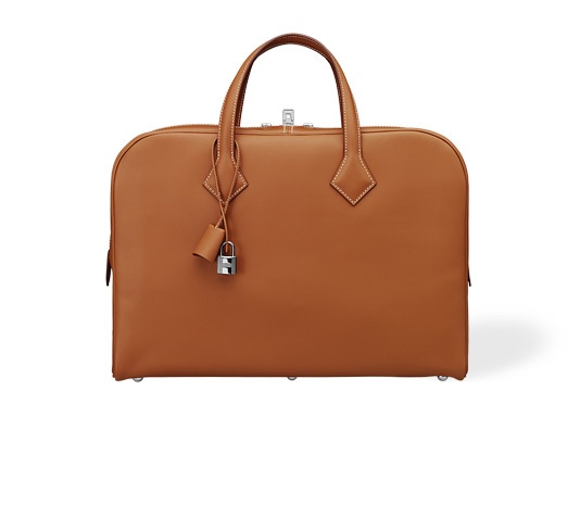 Hermes Briefcase Men's City Hall Porte-Document Fauve Veau Barenia