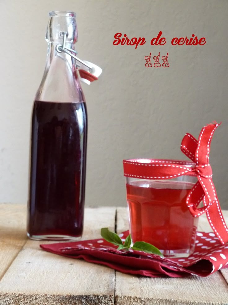Sirop De Cerise Cerises Au Sirop Sirop Fait Maison Recettes De Sirop