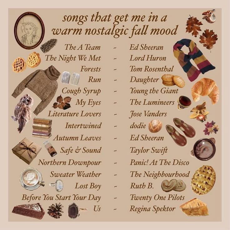 Fall playlist Fall playlist, Songs, Fall mood board