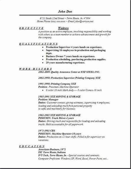 The 25+ best Resume writing examples ideas on Pinterest Resume - sample resume for waitress The 25+ best Resume writing examples ideas on Pinterest Resume - sample resume for waitress