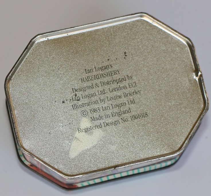 ian logan house shaped small tin haberdashery store shop harry london christmas tins