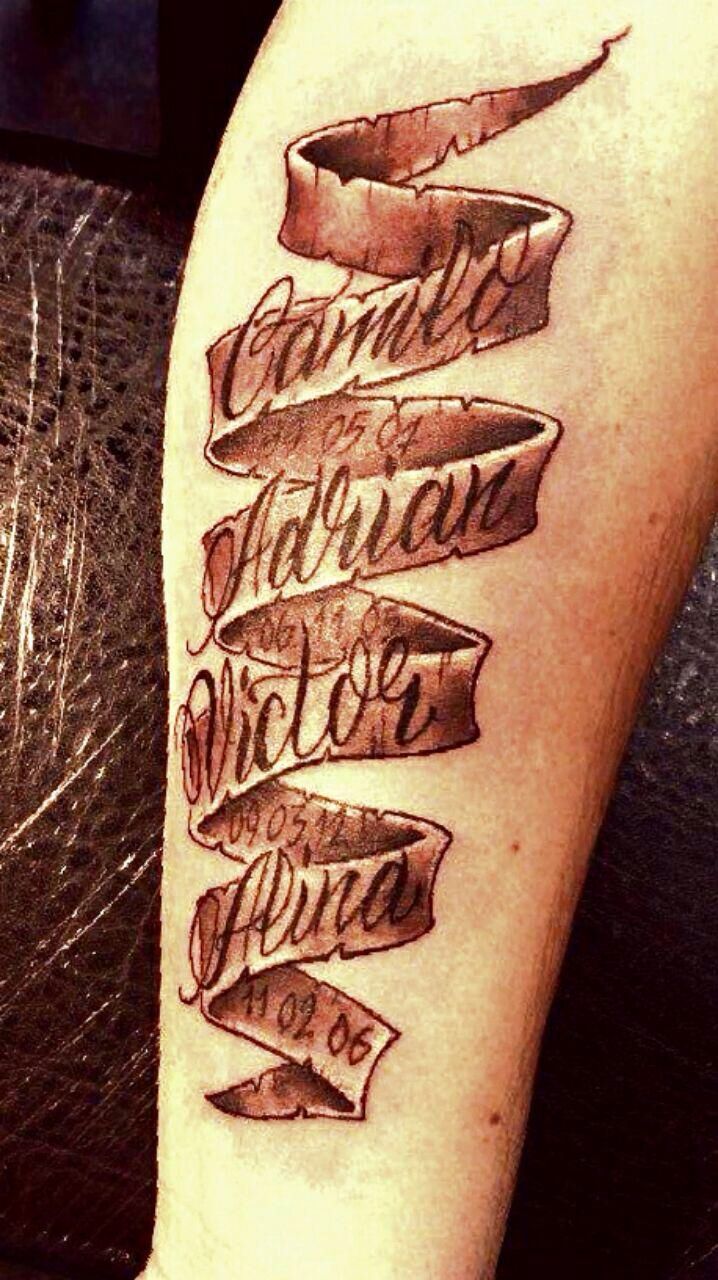 Names tattoos for men, Tattoos for kids, Tattoos with kids names