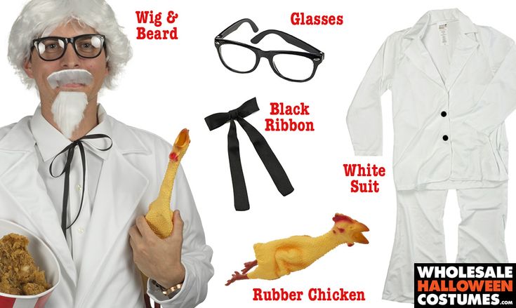 Diy Colonel Sanders Costume Colonel Sanders Costume Chicken Costumes Chicken Halloween