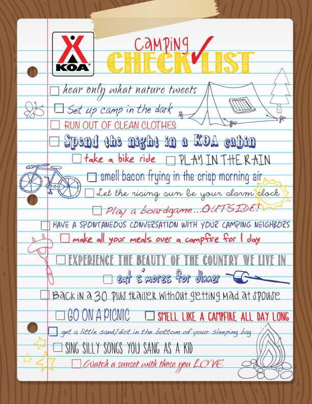 16 best Camping \ Glamping at Toronto West KOA images on Pinterest - sample camping checklist 16 best Camping \ Glamping at Toronto West KOA images on Pinterest - sample camping checklist