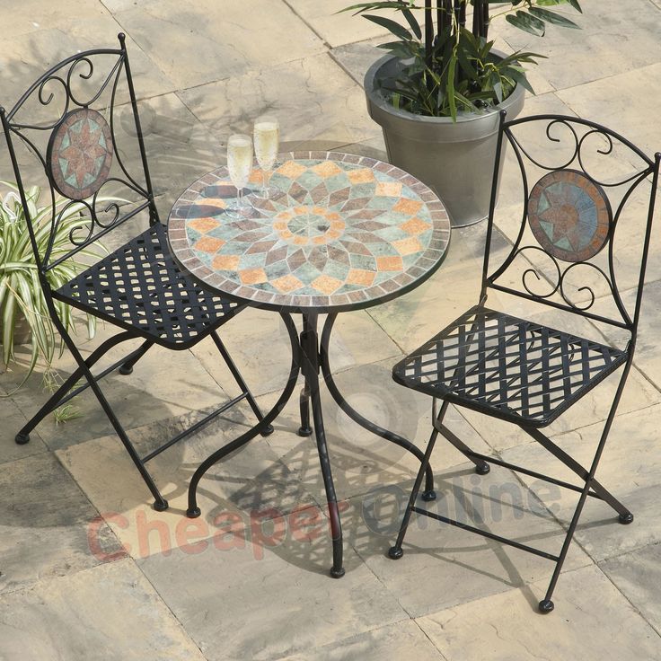 Metal Patio Furniture Mosaic Google Search Garten Essgruppe Gartenmöbel Sets Gusseiserne Metal Patio Furniture Mosaic Google, Tile Outdoor Patio Set