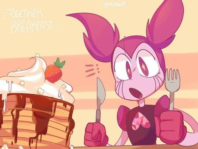 Quite A High Calorie Breakfast Spinel Steven Universe Anime Steven Universe Fanart Steven Universe