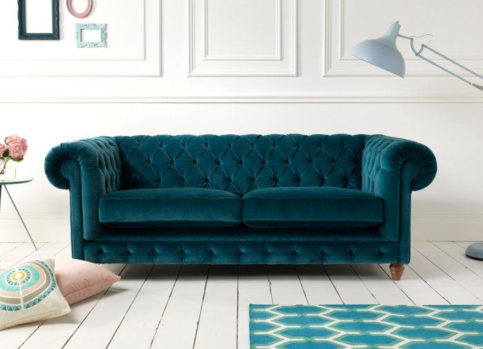 Die besten 25+ Grünes sofa Ideen auf Pinterest Samt Sofa - wohnzimmer blau grun Die besten 25+ Grünes sofa Ideen auf Pinterest Samt Sofa - wohnzimmer blau grun