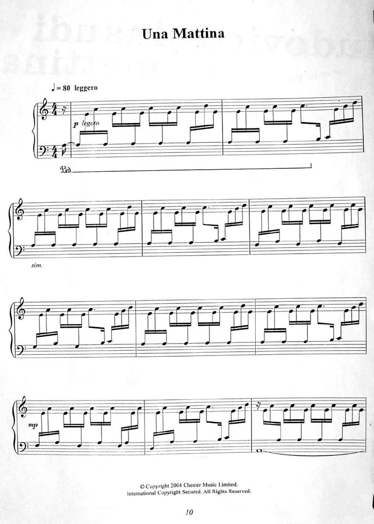 Ludovico Einaudi Una Mattina | Piano music, Piano sheet music, Sheet music