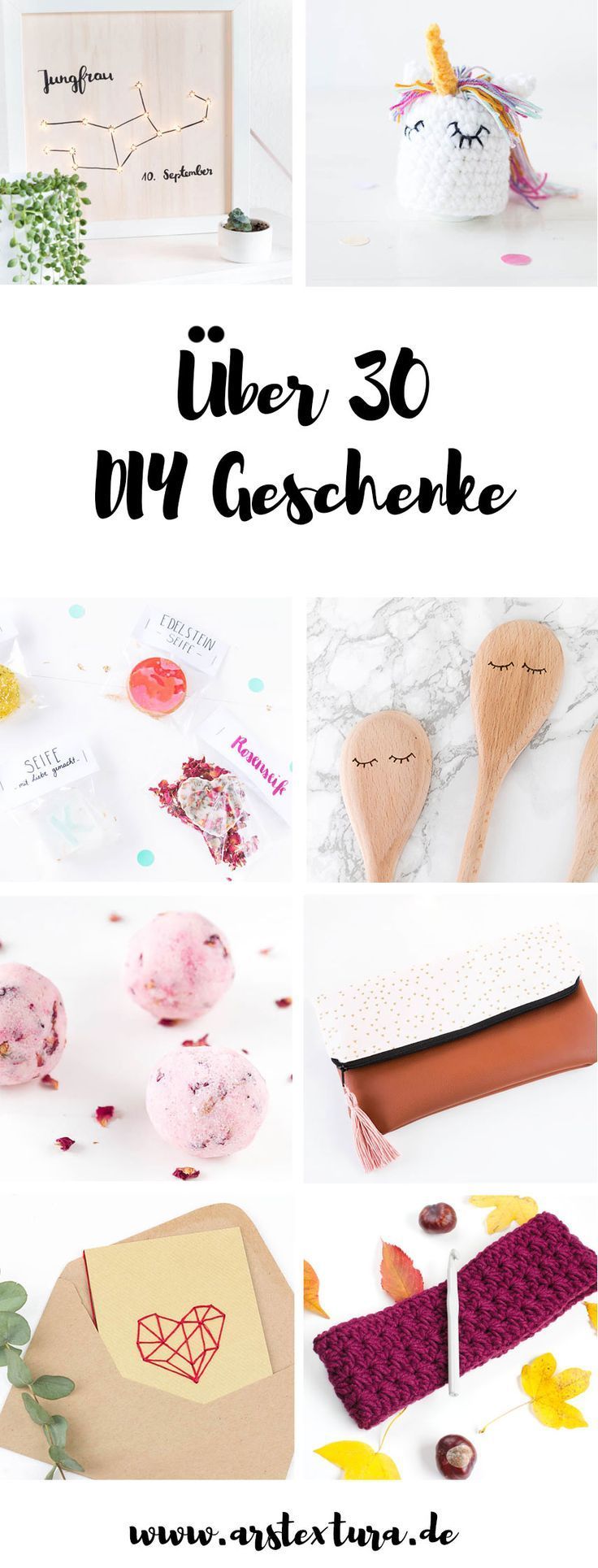 30 DIY Geschenke zum selber machen: ideal für Weihnachten, Muttertag und Geburt...