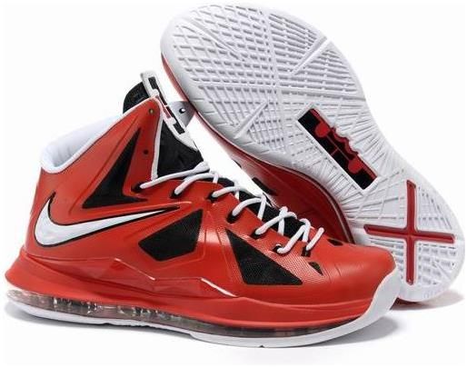 Nike Lebron 10 Red White Black