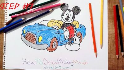 How To Draw Mickey Mouse Step By Step - Pinterest