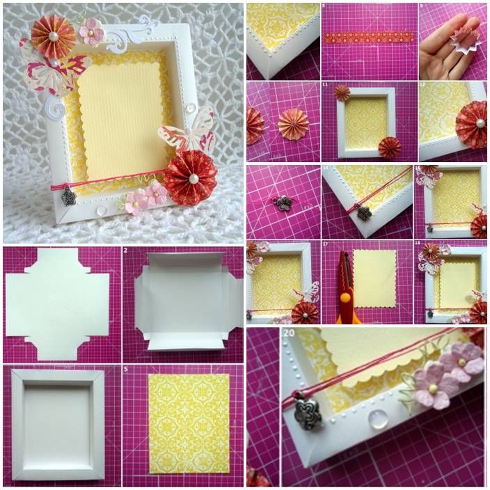 DIY Cute Cardboard Picture Frame DIY Cute Cardboard Picture Frame