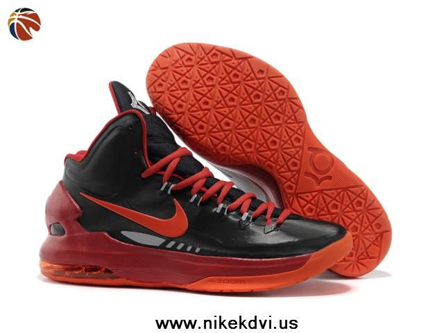 Latest Listing Discount Nike Zoom KD V 5 Black Red Basketball Shoes Shoes Store