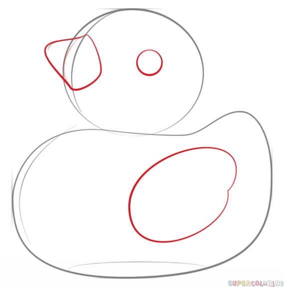 how to draw a rubber duck step by step drawing tutorials for kids and beginners