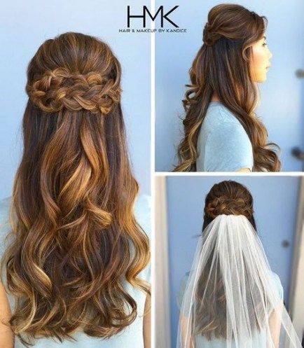 16 Concepts Hair Half Up Half Down Curled With Braid For 2019 16 Concepts Hair Half Up Half Down Curled With Braid For 2019