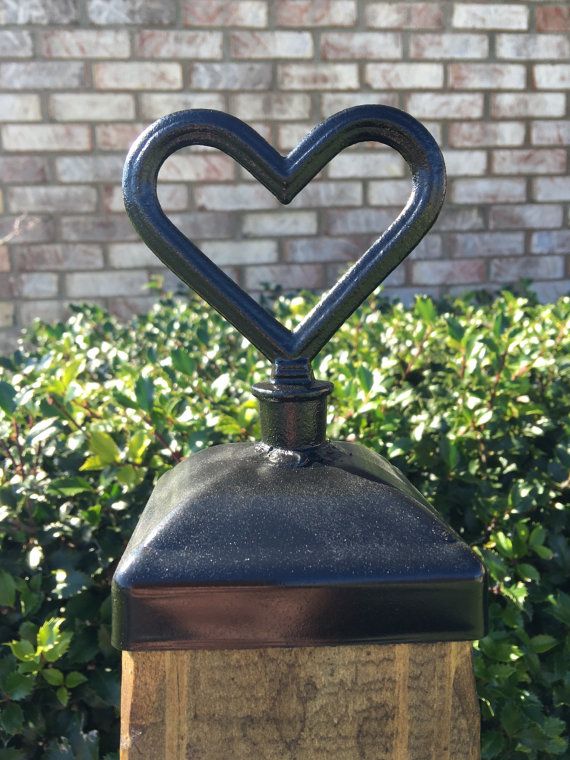 Fence Post Cap Decorative Heart For 4x4 And Deck Caps Posts Fence Post Cap Decorative Heart For 4x4, Wrought Iron Garden Fence Post Caps