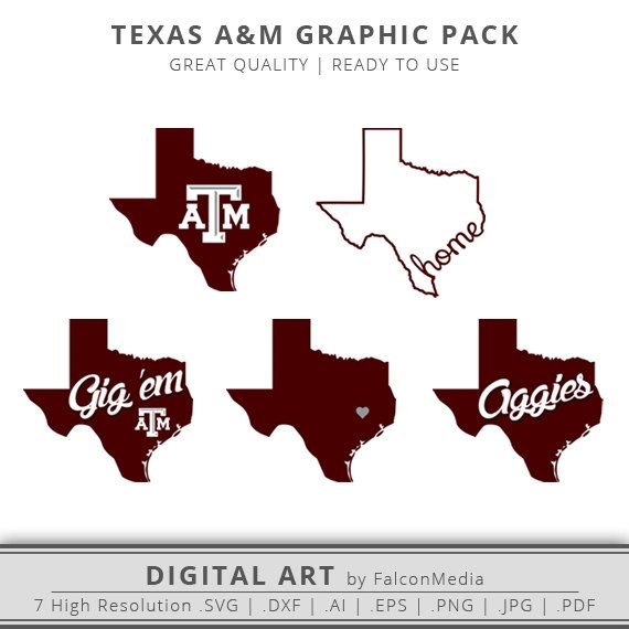 Texas A/&M tumbler college football design TGig /'em digital design printable 20oz skinny tumbler Aggie htv Aggie mom tumbler