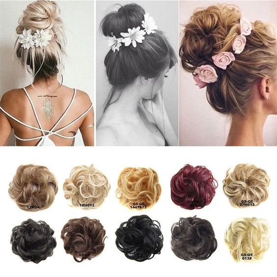Scrunchies Adalah Bun hair piece, Scrunchie hairstyles