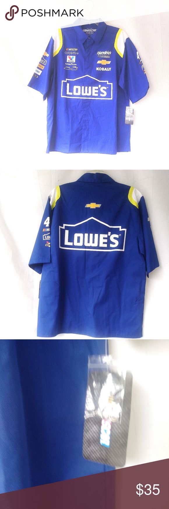 Nascar Jimmie Johnson pit crew shirt Lowe's Jimmie Johnson ...
