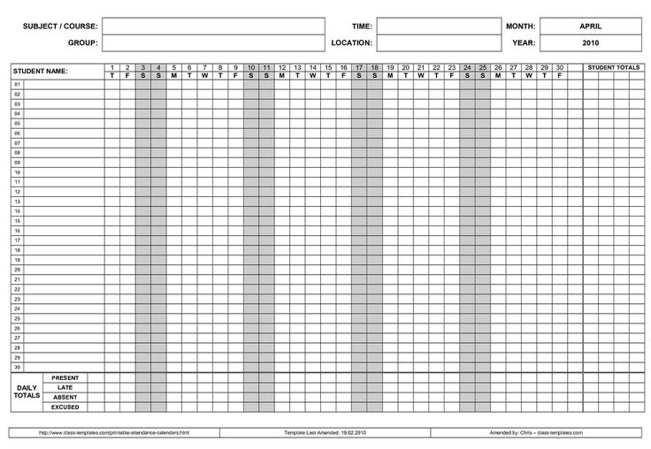printable 2017 employee attendance calendar calendar employee calendar template