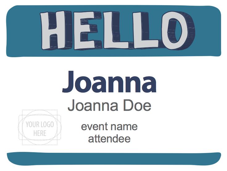 design a name badge