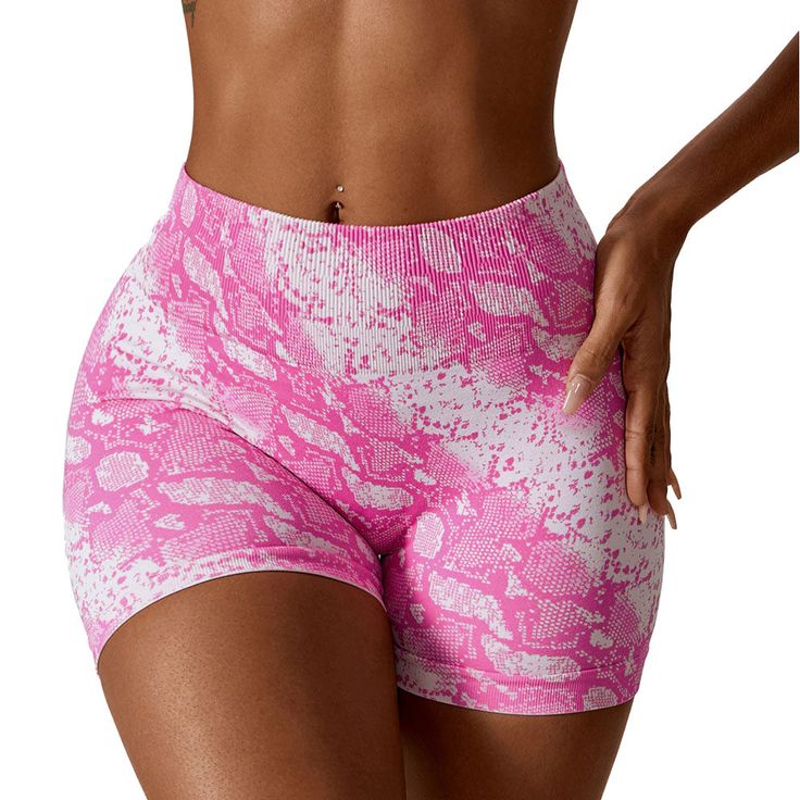 Pink snake skin shorts hotsell