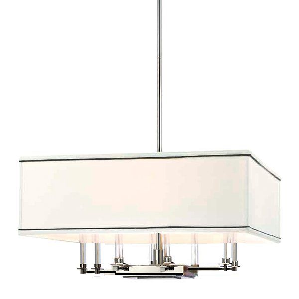 Collins Polished Nickel 8 Light Chandelier Collins Polished Nickel 8 Light Chandelier