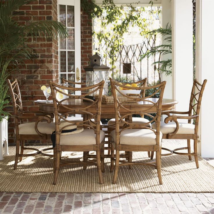 Beach House Round Coconut Grove Dining Table With Bent Rattan Amusing Beachy Dining Room Sets Design Inspiration Beach House Round Coconut Grove Dining Table With Bent Rattan Unique Beachy Dining Room Sets Decorating Inspiration