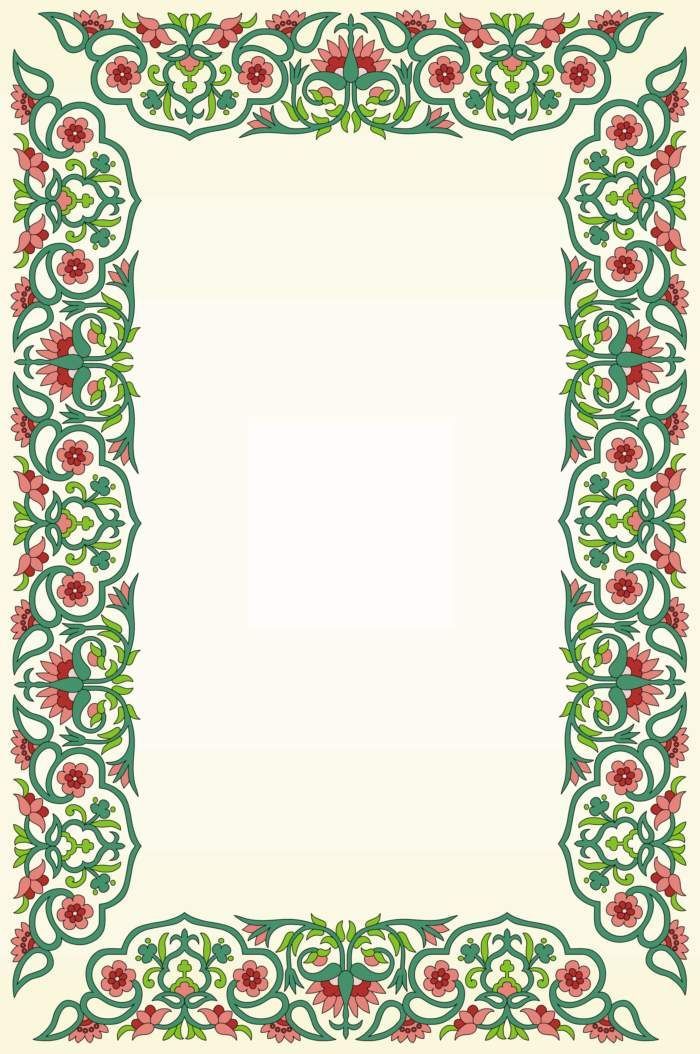 clip art red flowers four corner page border design 2014 design border
