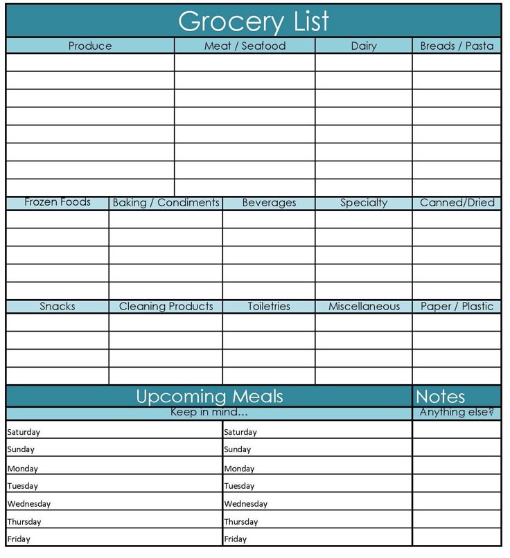 32 best Organize - Printables images on Pinterest Grocery - grocery checklist template 32 best Organize - Printables images on Pinterest Grocery - grocery checklist template