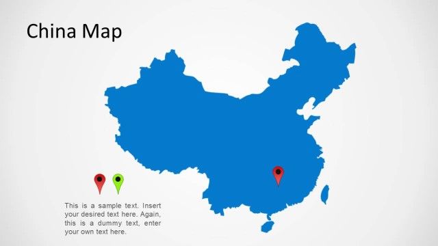 china map for powerpoint powerpoint maps pinterest map china