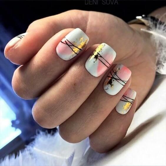 52 Glamor Foil Nail Art Designs
