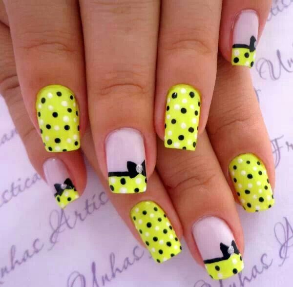 Best 20+ Fun Nail Designs Ideas On Pinterest Fun Nails 25 Cute Polka Dot Nail Designs. Yellow BlackNeon ... - Best 20+ Fun Nail Designs Ideas On Pinterest Fun Nails