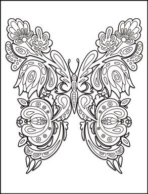 butterflies coloring book for adults by amanda neel davlin publishing adultcoloring - Coloring Books For Adults butterflies coloring book for adults by amanda neel davlin publishing adultcoloring - Coloring Books For Adults