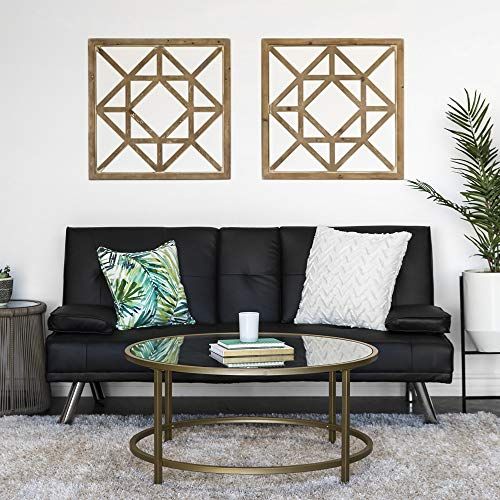 Best Choice Products Modern Faux Leather Convertible Futon