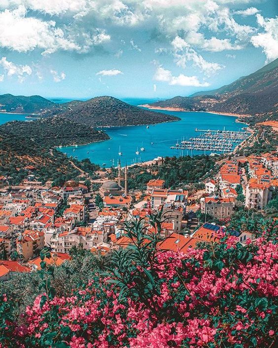 Colorful resort town of #Kas in #Antalya province, #Turkey Antalya, Resort, Turk
