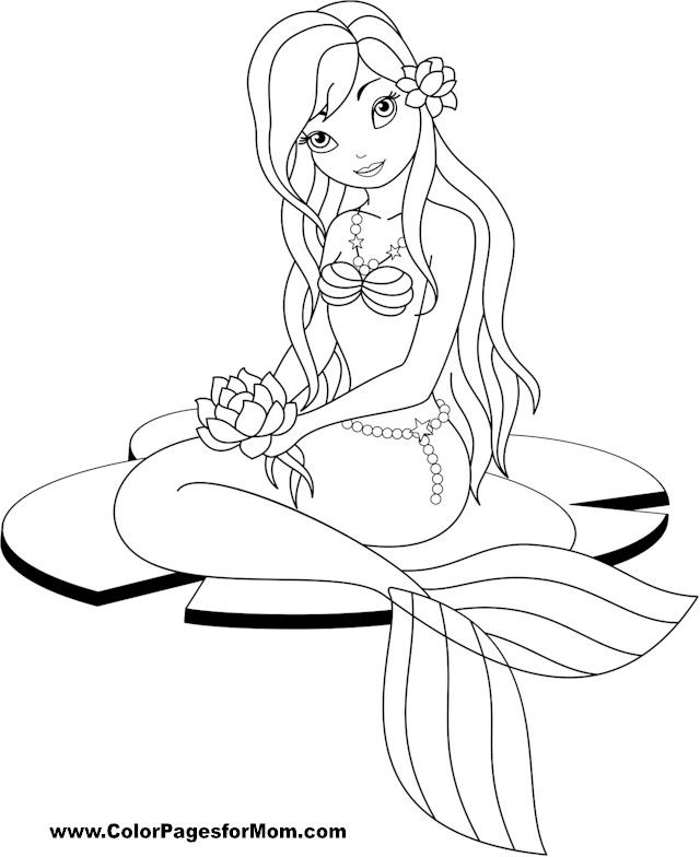 mermaid coloring page 30