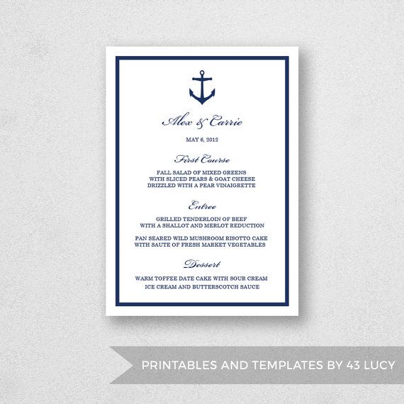 pages menu template