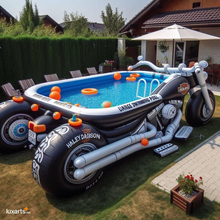 Ride the Waves in Style: Unleash Your Inner Biker with an Inflatable