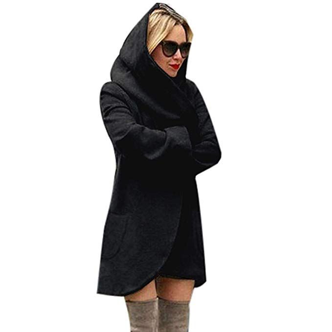 Clearance Women Cardigan Tops Cinsanong Casual Woolen Hooded VENMO Frauen Fell Jacke Damen Winter Jacke Fellmantel Parka