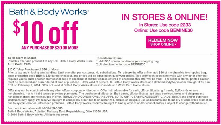 Barbara's Beat 10 off 30 Bath and Body Works 2/9 Bath and body Barbara's Beat 10 off 30 Bath and Body Works 2/9 Bath and body