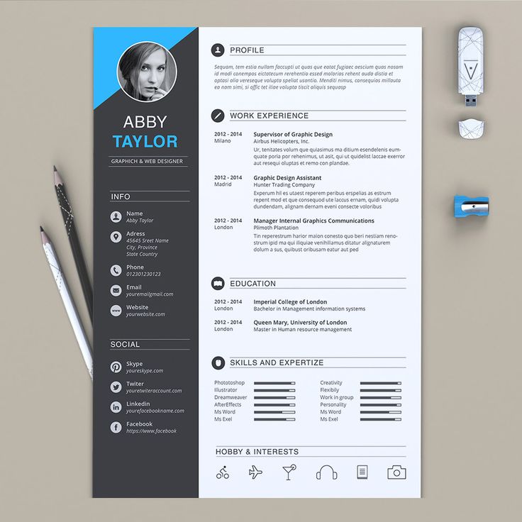 30 Eye-Catching Professional and Beautiful Resume Templates | www.ResumeDesignCo.com | #resumedesign #resumeinspiraton #resumedesignco