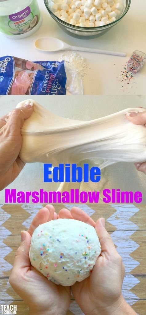 Edible Marshmallow Slime with Sprinkles!