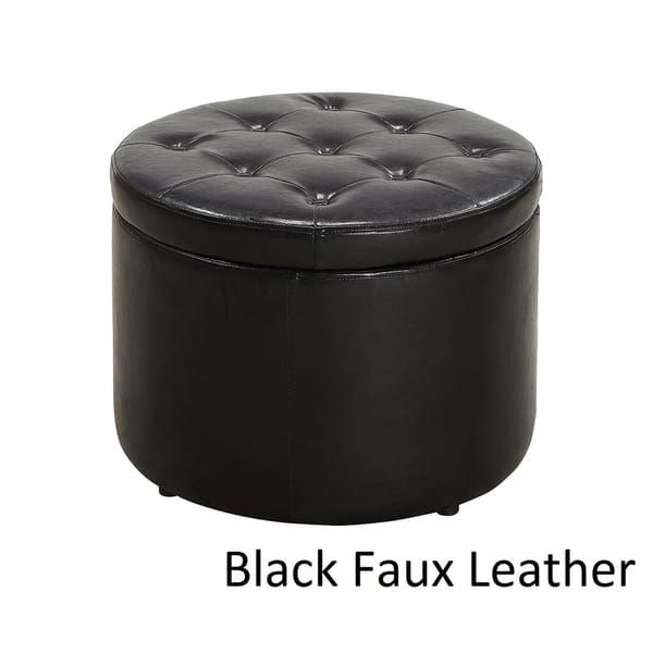 Com Ping Bedding Furniture Electronics Jewelry Clothing More Shoe Storage Ottoman Shoe Storage Ottoman, Round Shoe Storage Ottoman Black
