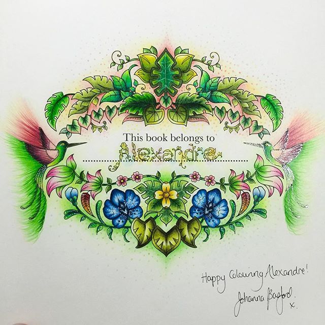 MAGICAL JUNGLE Opening Page O Johannabasford Magicaljungle Selvamagica Alebavascolouring Lapiscoreseafins Adult ColoringColoring BooksColoring