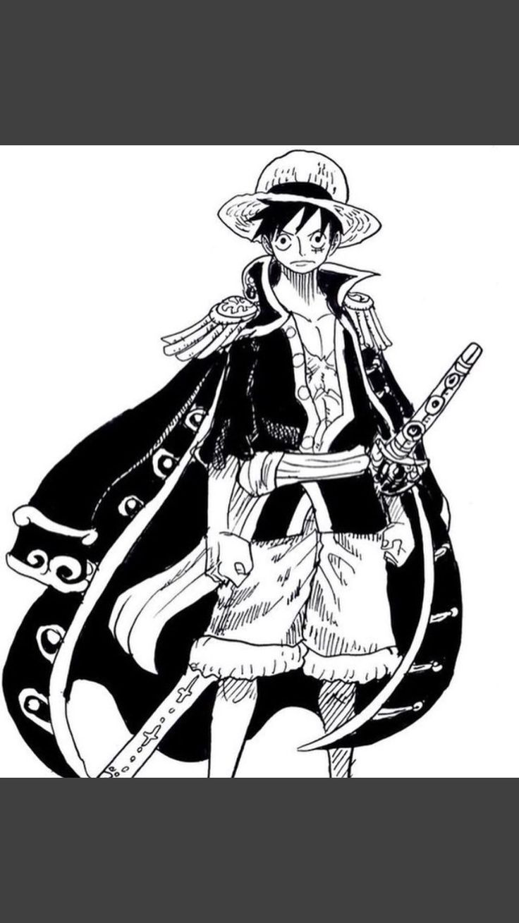 Pin oleh Anna💜💙 Mimi di manga | Zoro, Sketsa, Gambar